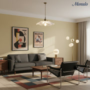 Verdoma Floral Glass Pendant - Vintage Style Hanging Light for Dining Rooms